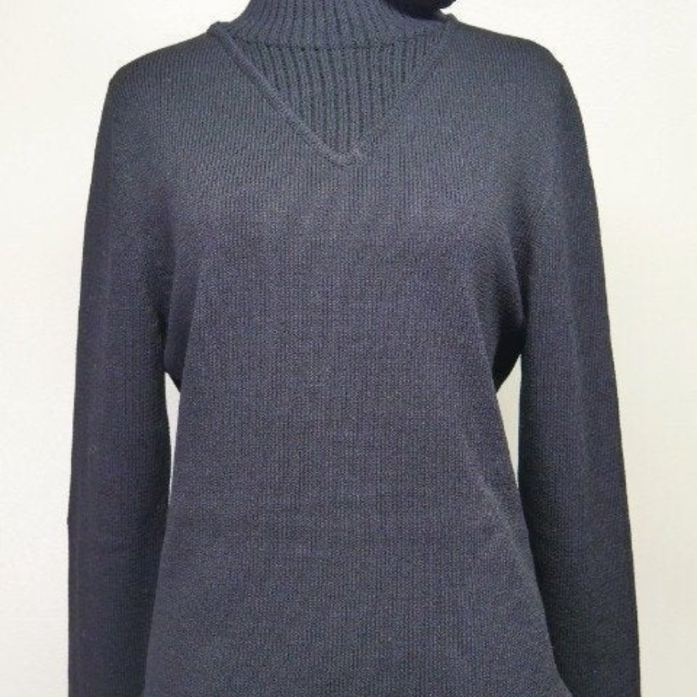 Baobei Black Wool Blend w/Lace Sweater - Picture 3 of 8